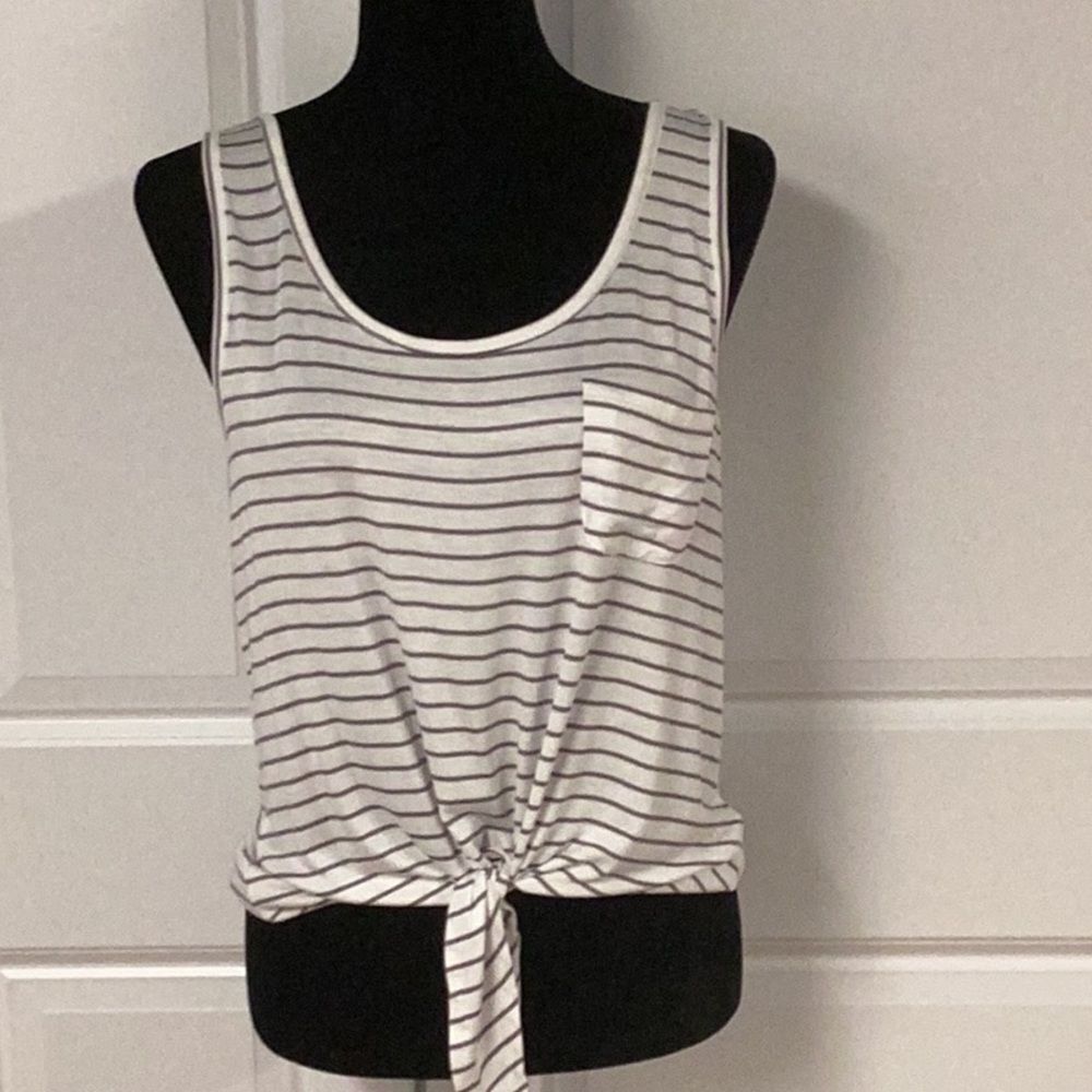 Rebellious One Tie Front Top